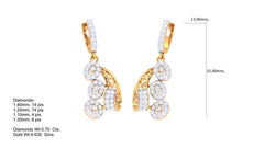 ER90290- Jewelry CAD Design -Earrings, Stud Earrings, Light Weight Collection