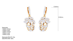 ER90294- Jewelry CAD Design -Earrings, Stud Earrings, Light Weight Collection