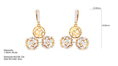 ER90296- Jewelry CAD Design -Earrings, Stud Earrings, Light Weight Collection