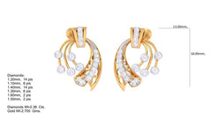 ER90297- Jewelry CAD Design -Earrings, Stud Earrings, Light Weight Collection