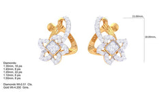 ER90305- Jewelry CAD Design -Earrings, Stud Earrings, Light Weight Collection