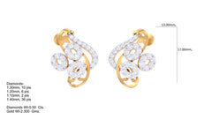 ER90307- Jewelry CAD Design -Earrings, Stud Earrings, Light Weight Collection