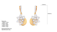 ER90319- Jewelry CAD Design -Earrings, Stud Earrings, Light Weight Collection