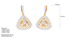 ER90328- Jewelry CAD Design -Earrings, Stud Earrings, Light Weight Collection