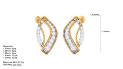 ER90467- Jewelry CAD Design -Earrings, Stud Earrings, Light Weight Collection