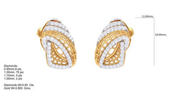 ER90553- Jewelry CAD Design -Earrings, Stud Earrings, Light Weight Collection