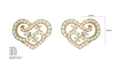 ER90554- Jewelry CAD Design -Earrings, Stud Earrings, Light Weight Collection