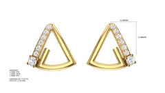 ER90555- Jewelry CAD Design -Earrings, Stud Earrings, Light Weight Collection