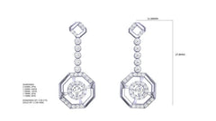 ER90557- Jewelry CAD Design -Earrings, Stud Earrings, Light Weight Collection