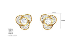 ER90561- Jewelry CAD Design -Earrings, Stud Earrings, Light Weight Collection