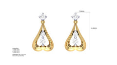 ER90563- Jewelry CAD Design -Earrings, Stud Earrings, Light Weight Collection