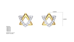 ER90580- Jewelry CAD Design -Earrings, Stud Earrings, Light Weight Collection