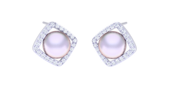 ER90677- Jewelry CAD Design -Earrings, Stud Earrings, Pearl Collection, Light Weight Collection