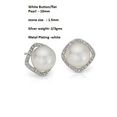 ER90677- Jewelry CAD Design -Earrings, Stud Earrings, Pearl Collection, Light Weight Collection