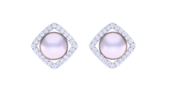 ER90677- Jewelry CAD Design -Earrings, Stud Earrings, Pearl Collection, Light Weight Collection