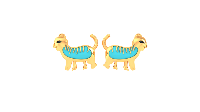 KP90239- Jewelry CAD Design -Kids Jewelry, Kids Earrings, Animal Collection, Light Weight Collection