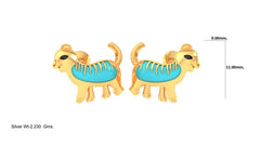 KP90239- Jewelry CAD Design -Kids Jewelry, Kids Earrings, Animal Collection, Light Weight Collection