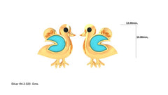 KP90246- Jewelry CAD Design -Kids Jewelry, Kids Earrings, Animal Collection, Light Weight Collection