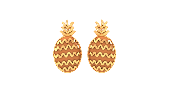 KP90253- Jewelry CAD Design -Kids Jewelry, Kids Earrings, Floral Collection, Light Weight Collection