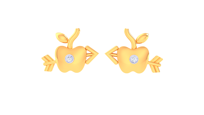 KP90303- Jewelry CAD Design -Kids Jewelry, Kids Earrings, Floral Collection, Light Weight Collection