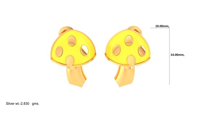 KP90265- Jewelry CAD Design -Kids Jewelry, Kids Earrings, Light Weight Collection