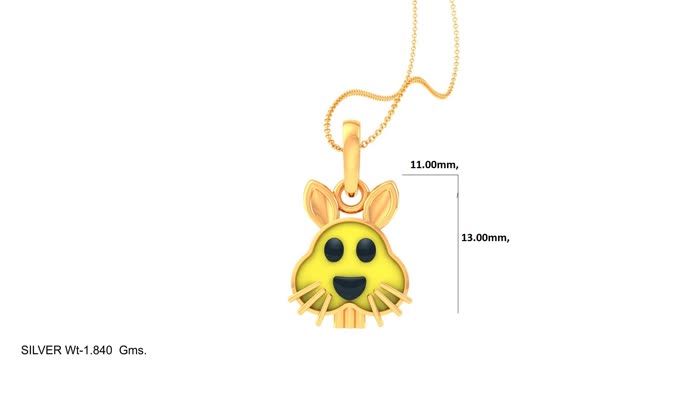 KP90013- Jewelry CAD Design -Kids Jewelry, Kids Pendants, Animal Collection, Light Weight Collection
