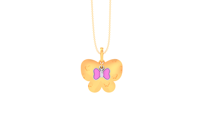 KP90125- Jewelry CAD Design -Kids Jewelry, Kids Pendants, Butterfly Collection, Light Weight Collection