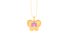 KP90125- Jewelry CAD Design -Kids Jewelry, Kids Pendants, Butterfly Collection, Light Weight Collection