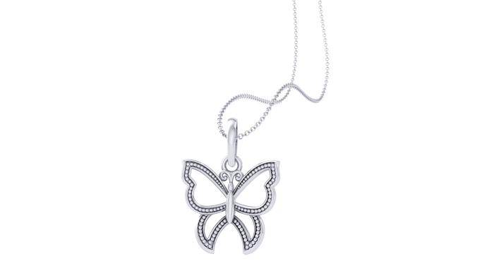 KP90187- Jewelry CAD Design -Kids Jewelry, Kids Pendants, Butterfly Collection, Light Weight Collection