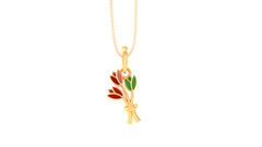 KP90011- Jewelry CAD Design -Kids Jewelry, Kids Pendants, Floral Collection, Light Weight Collection