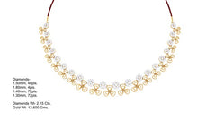 NK90013N- Jewelry CAD Design -Necklaces, Fancy Collection, Light Weight Collection