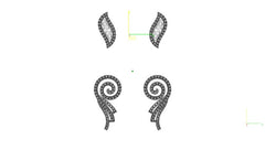 NK90027E- Jewelry CAD Design -Necklaces, Necklace Earrings