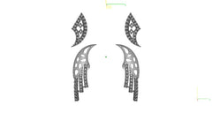 NK90029E- Jewelry CAD Design -Necklaces, Necklace Earrings