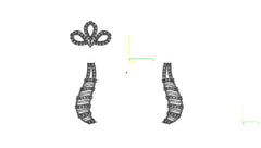 NK90030E- Jewelry CAD Design -Necklaces, Necklace Earrings