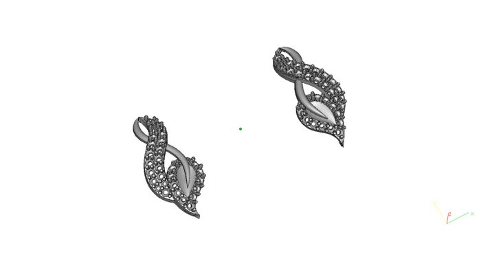 NK90033E- Jewelry CAD Design -Necklaces, Necklace Earrings