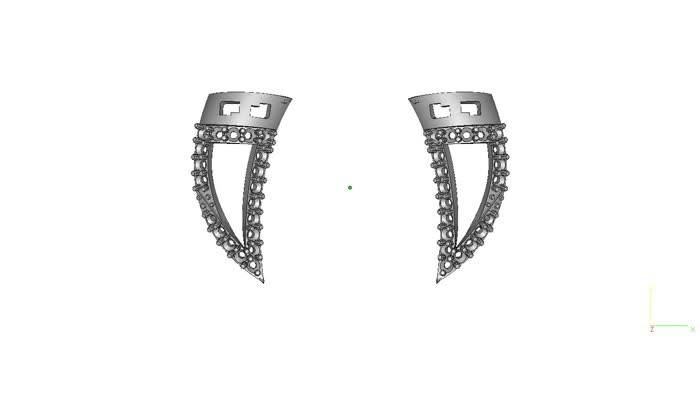 NK90038E- Jewelry CAD Design -Necklaces, Necklace Earrings