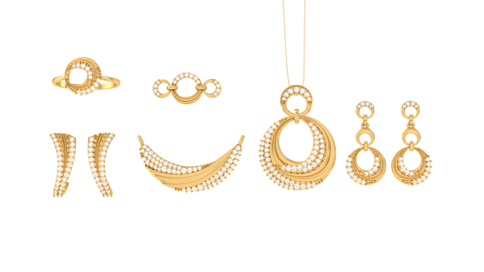 FSET90002- Jewelry CAD Design -Pendant Sets