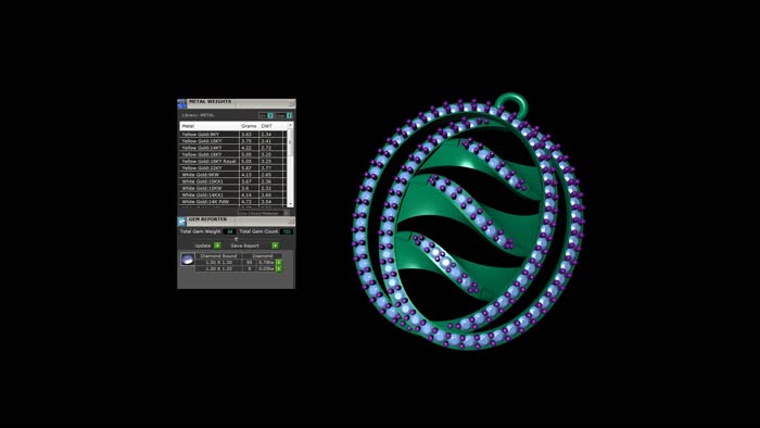 SET90054P- Jewelry CAD Design -Pendant Sets
