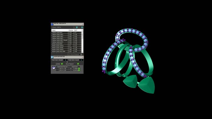 SET90055P- Jewelry CAD Design -Pendant Sets