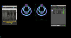 SET90278E- Jewelry CAD Design -Pendant Sets