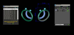 SET90383E- Jewelry CAD Design -Pendant Sets