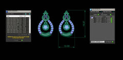 SET90399E- Jewelry CAD Design -Pendant Sets