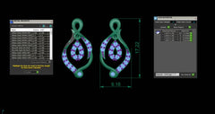 SET90413E- Jewelry CAD Design -Pendant Sets