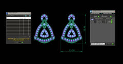 SET90414E- Jewelry CAD Design -Pendant Sets