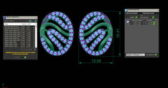 SET90453E- Jewelry CAD Design -Pendant Sets