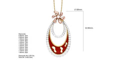 PN90306- Jewelry CAD Design -Pendants, Enamel Collection, Light Weight Collection