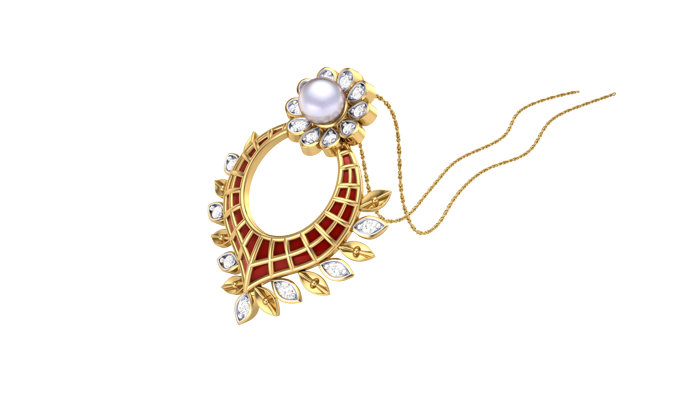 PN90340- Jewelry CAD Design -Pendants, Enamel Collection, Pearl Collection, Light Weight Collection