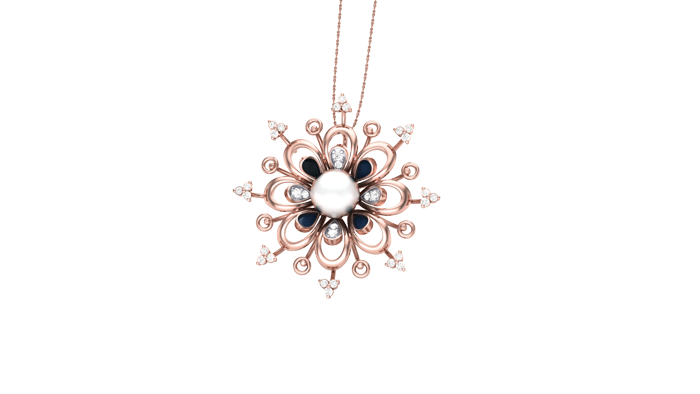 PN90350- Jewelry CAD Design -Pendants, Enamel Collection, Pearl Collection