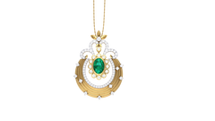 PN90347- Jewelry CAD Design -Pendants, Fancy Collection, Fancy Diamond Collection, Color Stone Collection