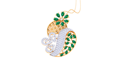 PN90557- Jewelry CAD Design -Pendants, Fancy Collection, Fancy Diamond Collection, Color Stone Collection